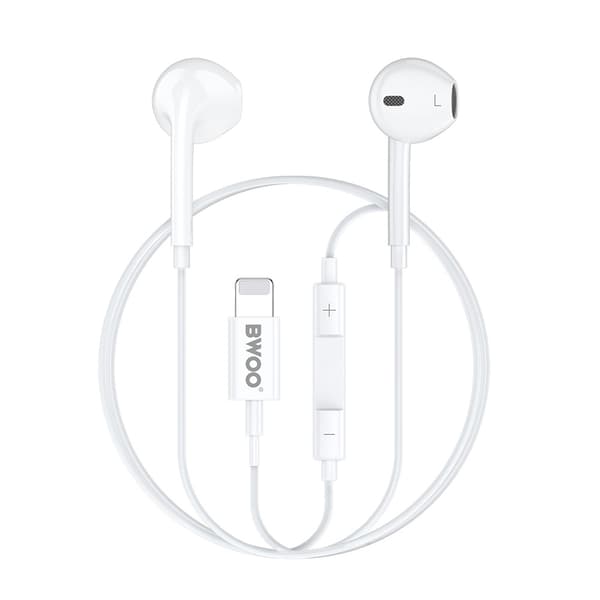 Kompatibel iPhone in-ear hörlurar, iPhone X/11/12/13/14 - Vit
