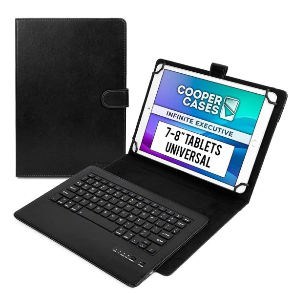 TFO Universal 7-8 Tommer Tablettaske Med Bluetooth-tastatur Black