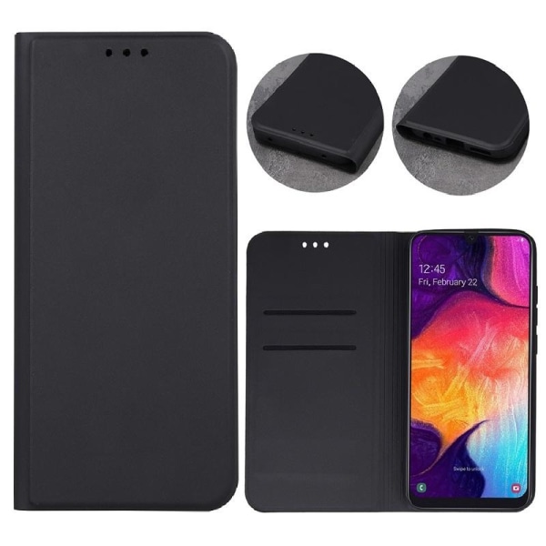 TechSolz Xiaomi Mi 10t Lite 5g - Smart Skin Mobile Wallet Sort Black