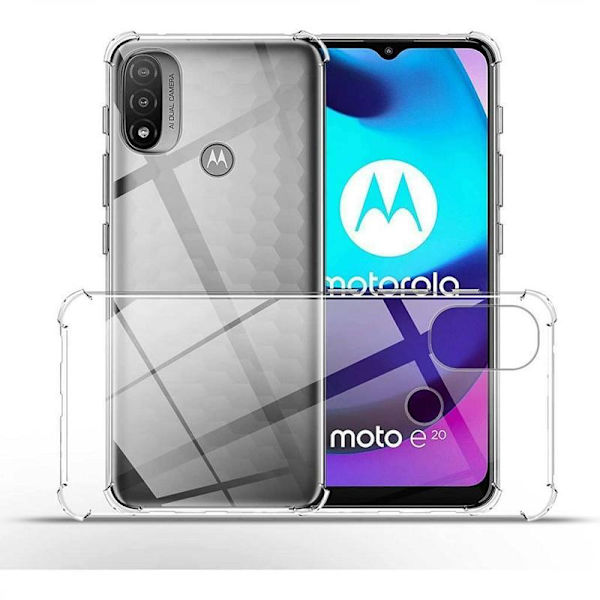 TechSolz Motorola Moto E20 / E30 E40 - Bumper Ekstra Stødsikker Slim Ska Transparent