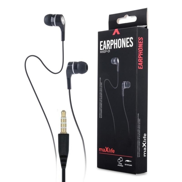 In-Ear Trådbundna Hörlurar/Headset 3,5mm - Svart Svart 6bb3 | Black | 50 |  Fyndiq