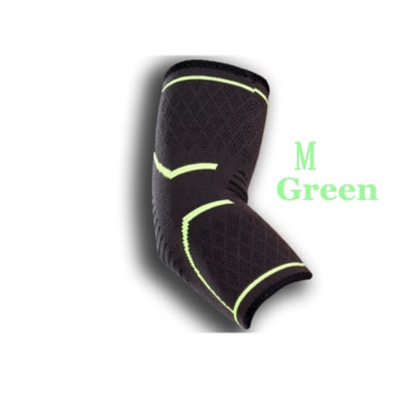 1 Pc Elbow Support Arthritis Bandage Muscle Protective Green M