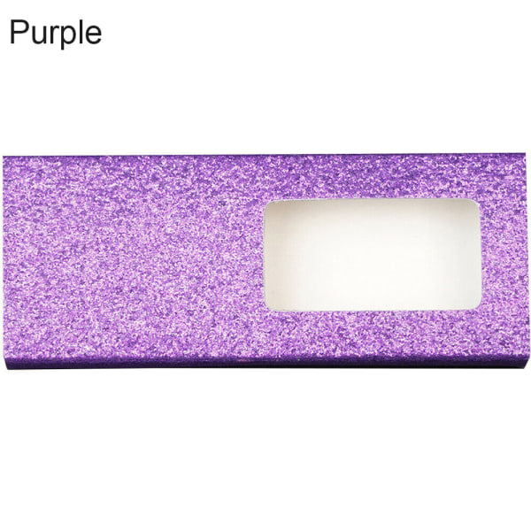 25pcs False Eyelash Case Storage Boxes Eye Lashes Box Purple