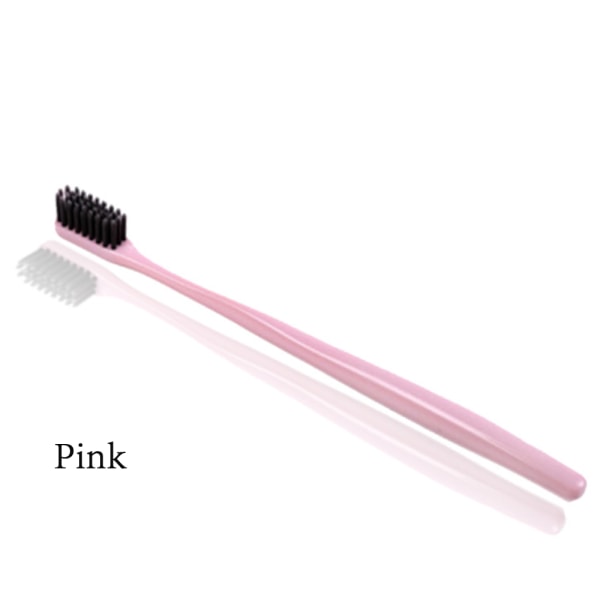 3 Pcs/lot Toothbrush Bamboo Charcoal Nano Pink