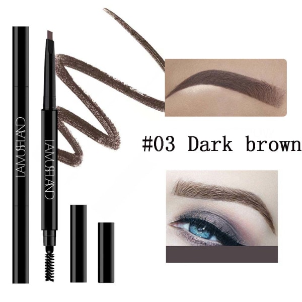 Eyebrow Pencil Double Head Brush Brow Tint 03 Dark Brown