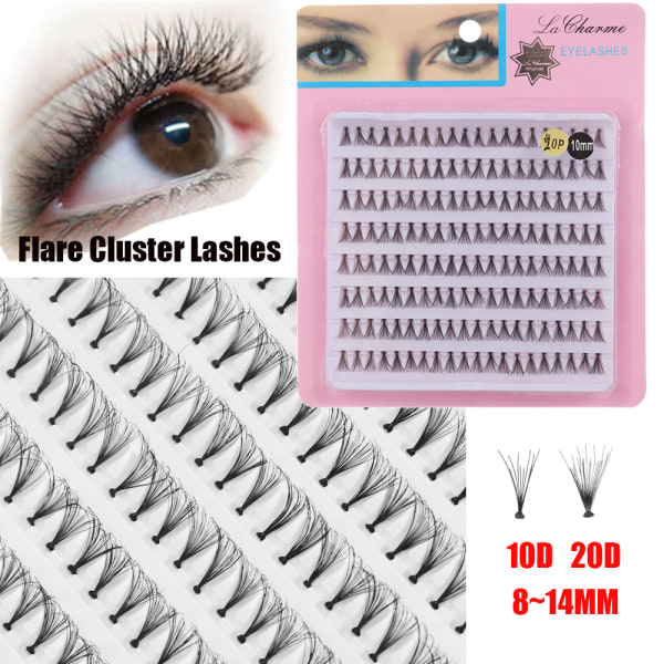 False Eyelashes Eye Lash Extension Individual 10mm-2