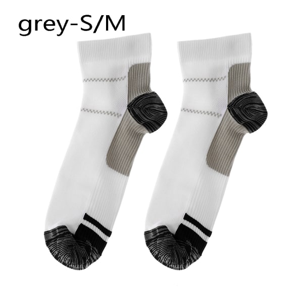 Foot Fasciitis Socks Running Absorbing Sweat Grey S/m