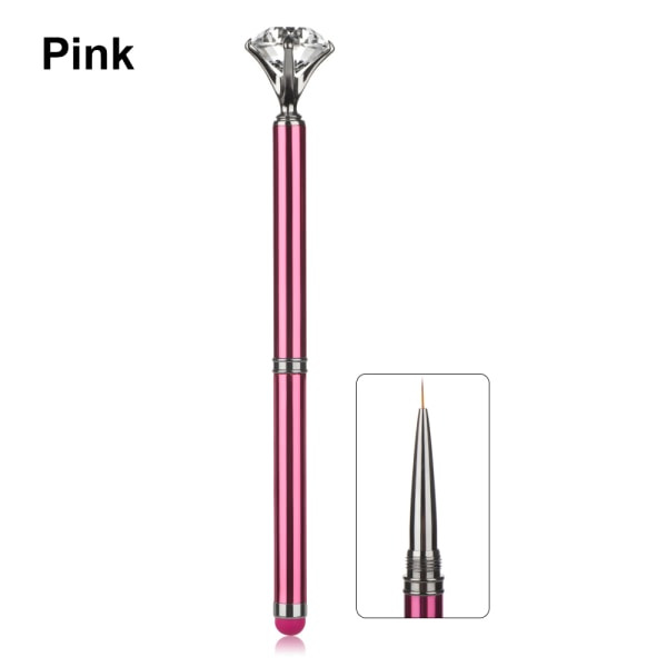 Nail Art Brush Pen Uv Gel Acrylic Brushes Pink