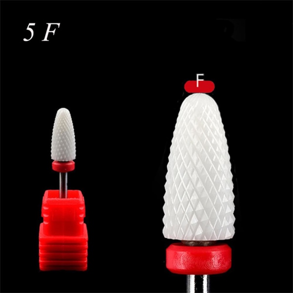 Nail Drill Bits Cuticle Cleaner Manicure Tools 5 F