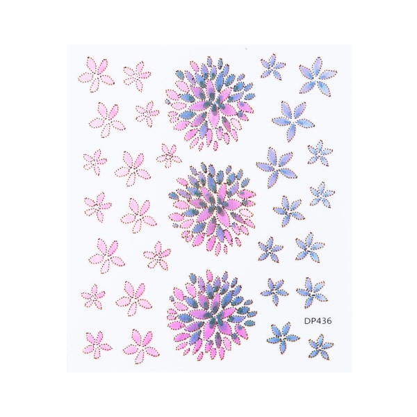 Nail Embossed Stickers 5d Acrylic Engraved Flower Design Dp436
