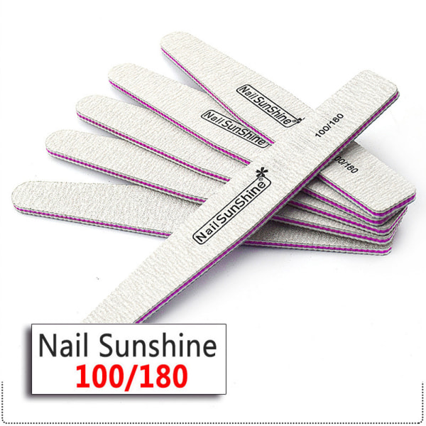 Nail Files Sanding Buffer Manicure 100-180