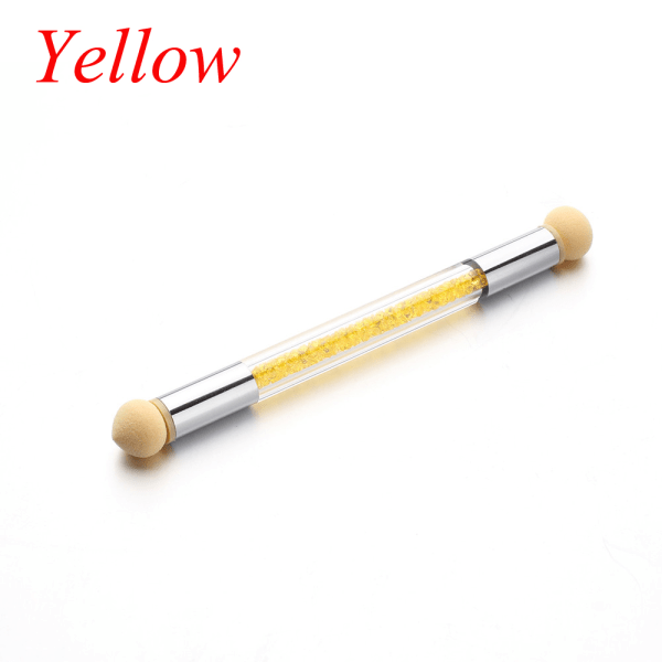 Nail Gradient Brush Sponge Pen Painting Tool Yellow