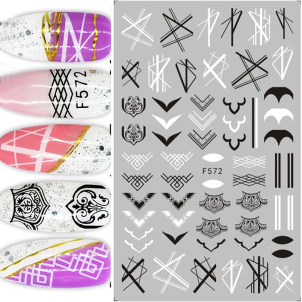 Nail Stickers Decals Nails Art Decoration F572