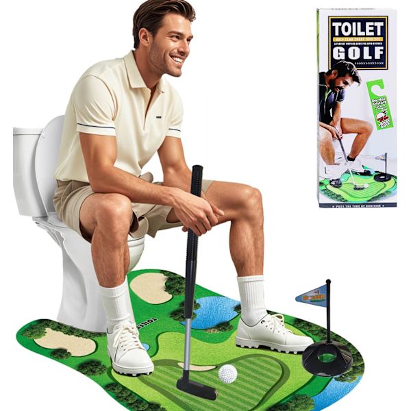 Toilet golf spil — gag gave til ham