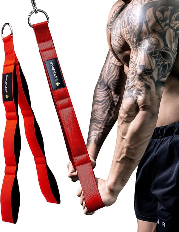 Triceps Tau Feste - Forbedret Bevegelsesområde Kabelhåndtak for Pushdowns, Curls, Face Pulls, Profesjonell Gymbruk