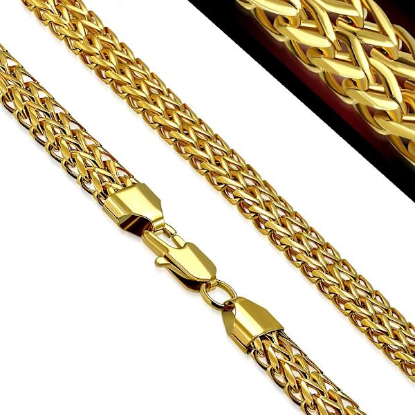 Kop Stalkedja 316l Guldfargad Kedja B 8 Mm L 50 Cm Guld Fyndiq