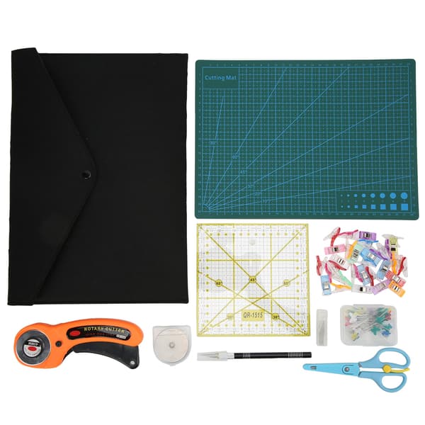 Stoffkuttersett Stoffskjæring Rund Hob-sett med matte erstatningsblader for sying og quilting
