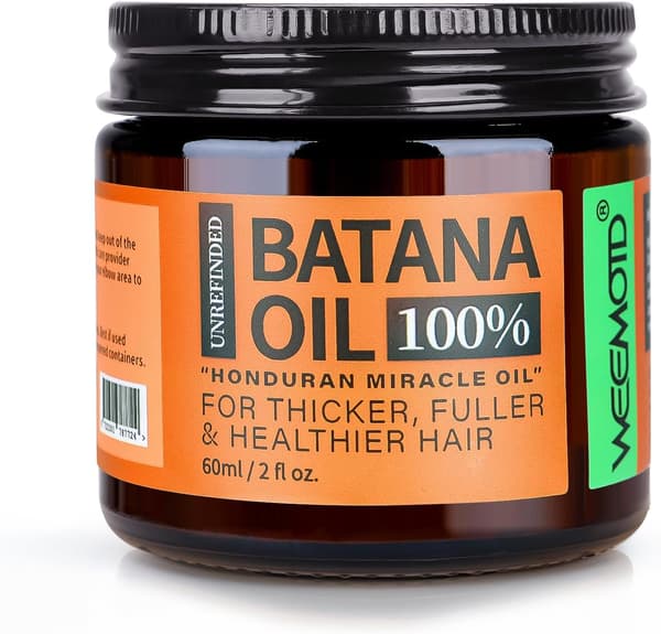 Battanaolje fremmer hårvekst. 100 % ren, naturlig, organisk battana hårmaske, fra Honduras, viltvoksende hårolje, 60 ml.