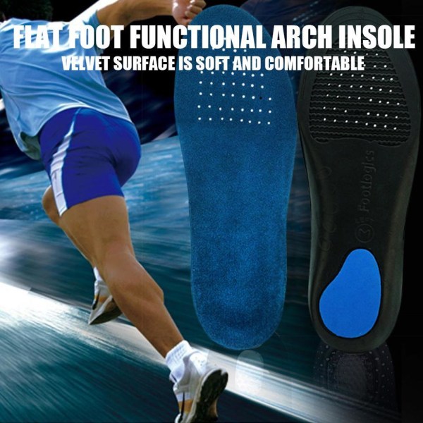 Flat Foot Orthopedic Insoles Shoes Inserts Arch Support Pad C 41-43
