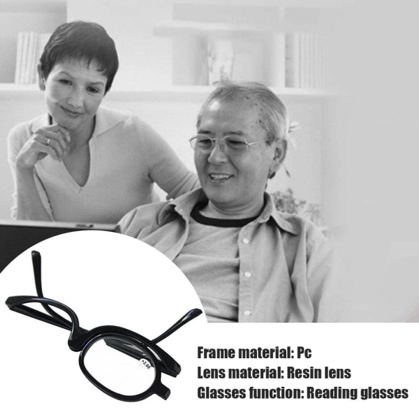 Folding Reading Glasses Single Frame Unilateral Makeup Blue 300