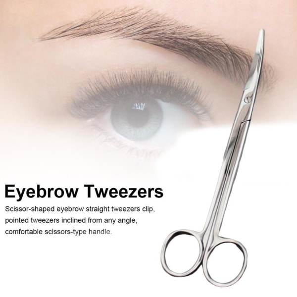 Tip Brow Eyebrow Scissors Trimmer Beauty Cosmetic Tool X 14cm