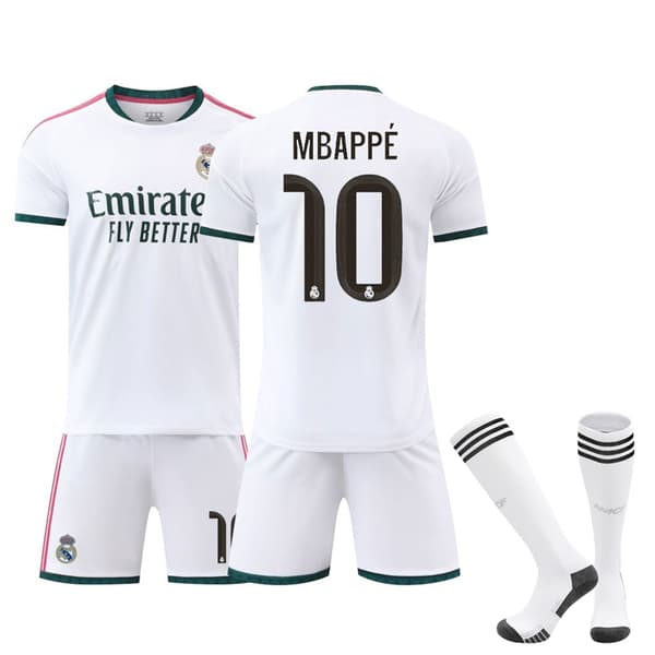 Real Madrid Kotipaita 26/27 Mbappé 10 Lapsille & Aikuisille