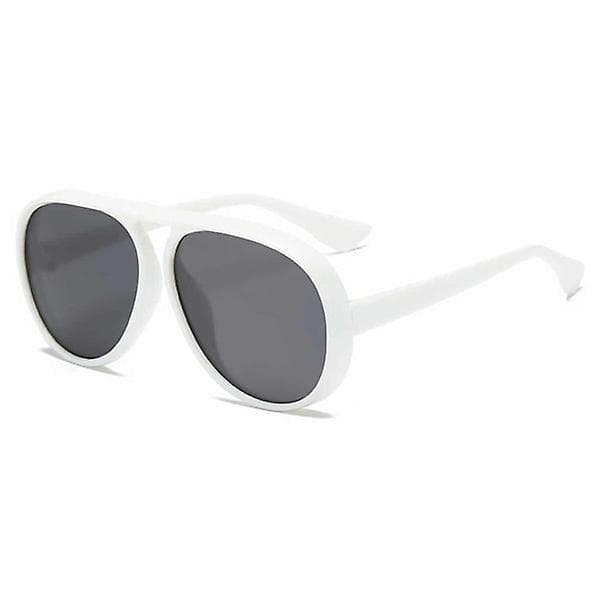 Solbriller Pilot Aviator Hvit Hvit