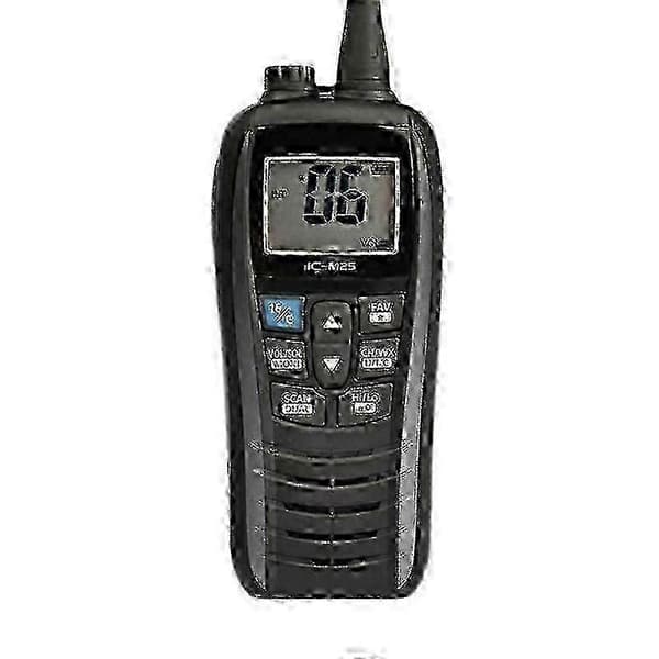 [LLC]Th-m25 VHF Marine Radio Vandtæt Transceiver Flyder i Vand,-sort-