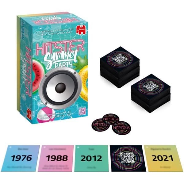 [LLC] Brädspel - DUJARDIN - Hitster Summer - från 16 år - Atmosfär - 2 spelare eller fler
