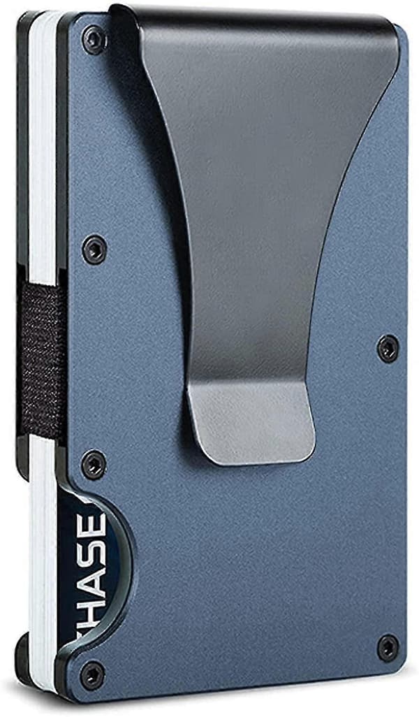 Minimalistisk Metall Lommebok Med Pengeseddelklype - Slank Aluminium Kredittkortholder RFID-blokkering Frontlomme Lommebøker For Menn Og Kvinner (mari