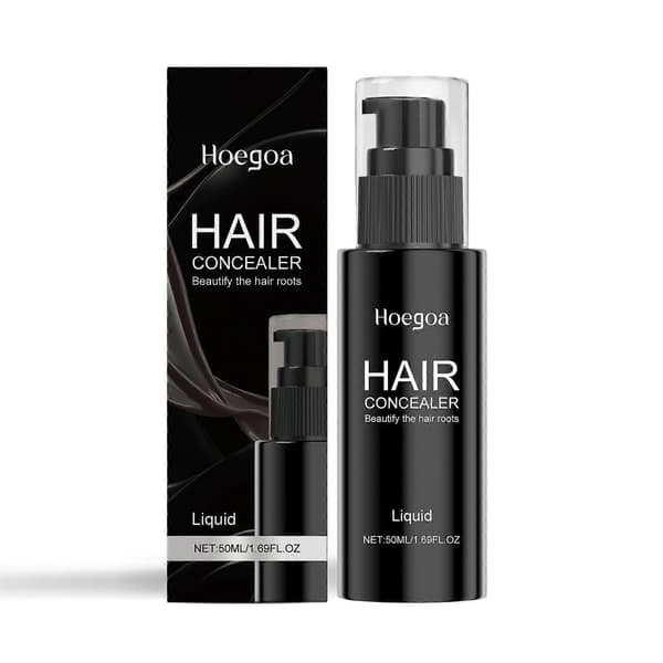 Hår concealer, hår brun og svart, naturlig fargeutvikling, skånsom, langvarig og lett å rengjøre og forfriskende frisørsalong