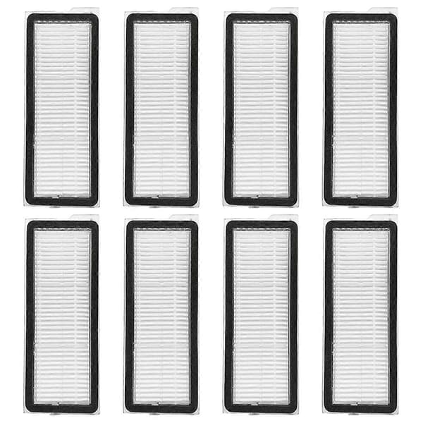 8 KPL HEPA-suodattimia Roborock Qrevo Curv, P10 Pro, P20 Pro, Qrevo S, Qrevo Pro, Qrevo MaxV -robotti-imureille