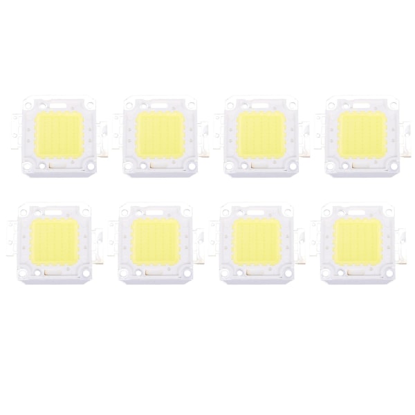 8x Hög Effekt 50w Led Chip Glödlampa Ljuslampa Diy Vit 3800lm 6500k