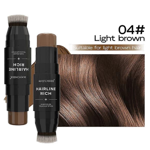 5 farger Root Cover Up Stick, Hårfarge Touch-up Penn, Øyeblikkelig Grådekning & Hårtap Dekning, Concealer for Tynne Hårlinjer, Semi Permanent