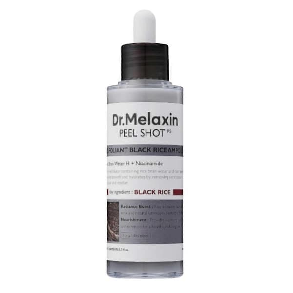 Dr.Melaxin Peel Shot Glow White Rice Peeling Ampoule & Peel Shot Glow Black Rice Peeling Ampoule for alle hudtyper 80ml