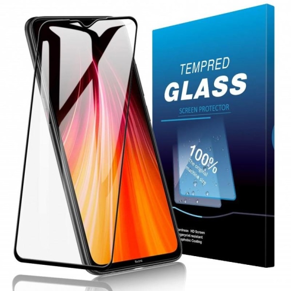 ExpressVaruhuset 2-pack Redmi Note 8 Pro Hærdet Glas 0,26 Mm 9h Fuldramme Transparent