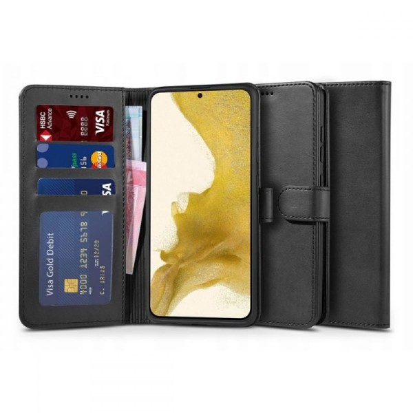 ExpressVaruhuset Samsung S22 Plus Wallet Case Pu Leather 4-compartment Black