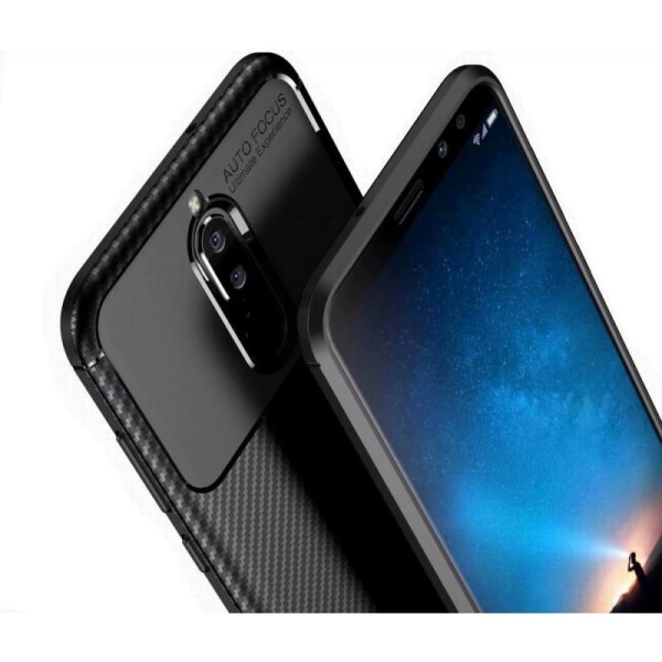 ExpressVaruhuset Huawei Mate 10 Lite Stødsikkert Cover Fullcarbon V4 Black