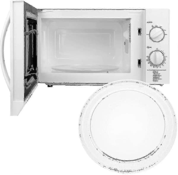 Uusi 2024 universaali mikroaaltouunin lasinen pyöritysalusta pidikkeellä, 245mm/24.5cm/9.65in