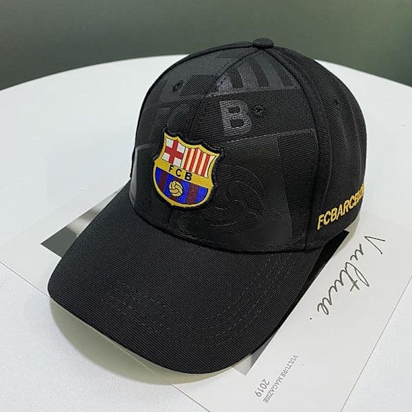 Lasten lippalakki | Mukava säädettävä FC Barcelona -lippalakki lapsille, musta Lapset