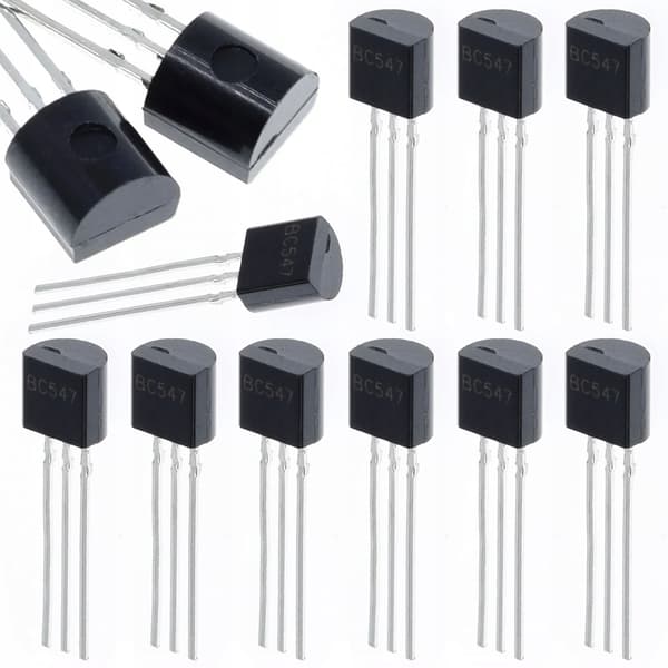 BC547 NPN Transistor 10 Stk – til Elektronikprojekter | Nem Montering | Ideel til Arduino og DIY