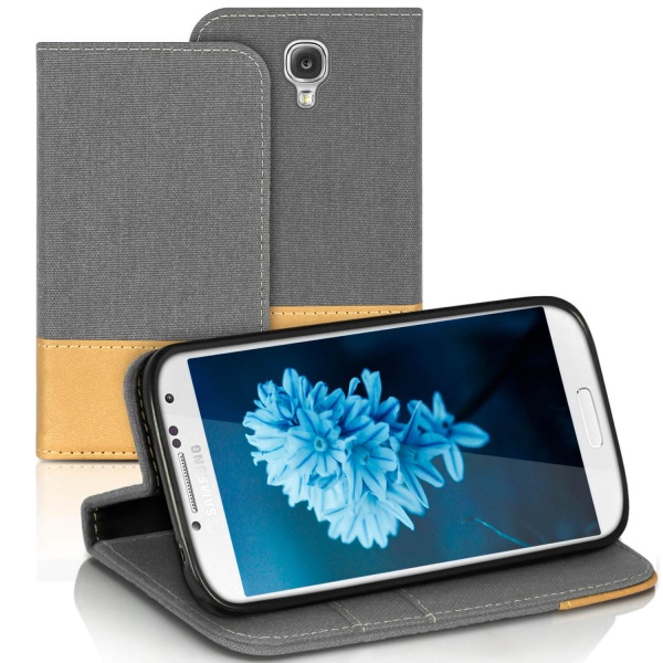 Köp Mobil Skal Plånbok för Samsung Galaxy S4 Mini Korthållare TPU St grå |  Fyndiq