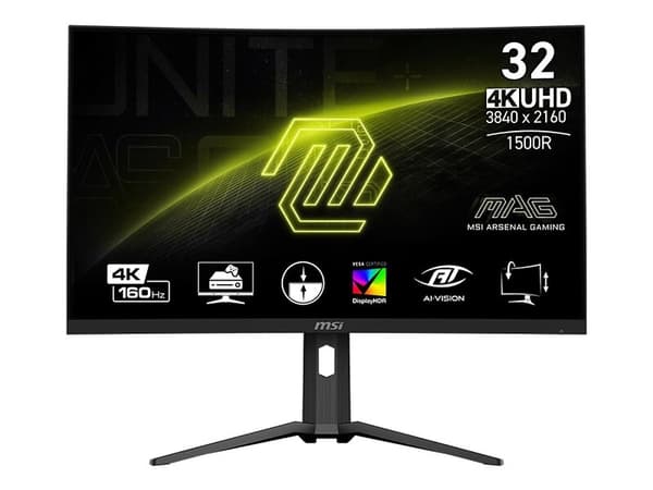 MSI MAG 321CUP 32" UHD Gaming - 2 År Garanti Helt Ny Oanvänd - Original