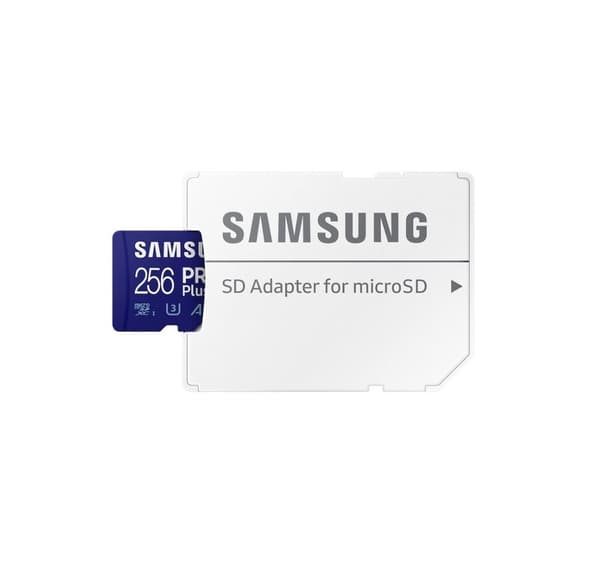 Hukommelse micro sdxc pro+ 256gb/w/adapt. Mb-md256sa/eu, Samsung