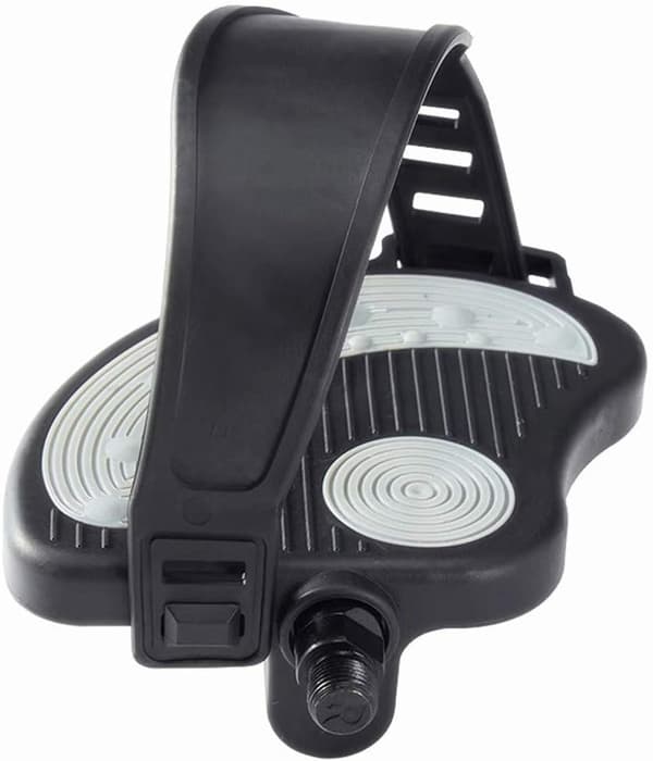 Treningssykkelpedaler med stropper for treningssykkel/ergometersykkel, spinningsykkel