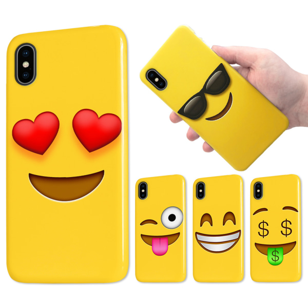 Iphone X - Skal / Mobilskal Emoji Smiley 15 Olika Motiv 1