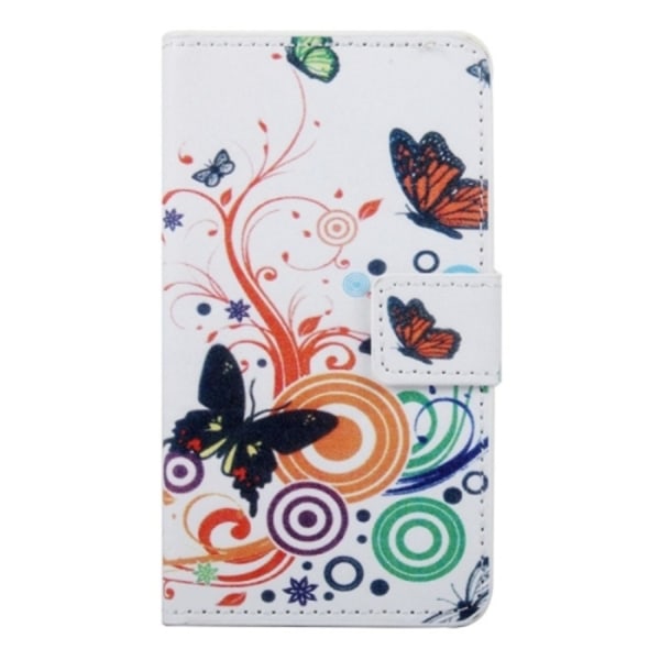 Microsoft Lumia 950 Xl Plånboksfodral Fjärilar Vit White