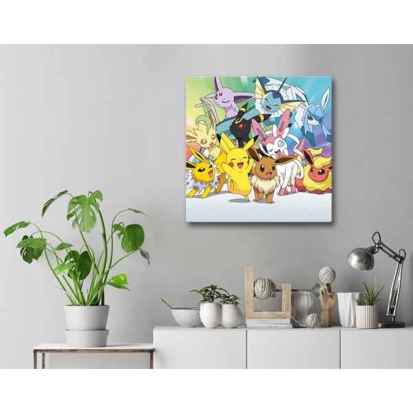 Tavla / Canvastavla - Pokemon Canvas 15x15 Cm