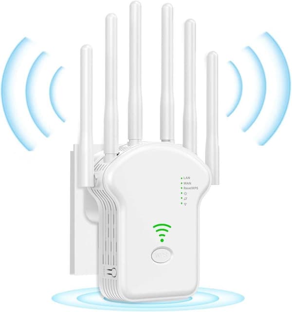 WiFi-förlängare – WiFi-signalförstärkare med flera driftlägen (repeater/AP/router), WPS-funktion