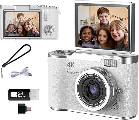 Digitalkamera 48 MP, 1080p FHD, 8x zoom, Elektronisk billedstabilisering